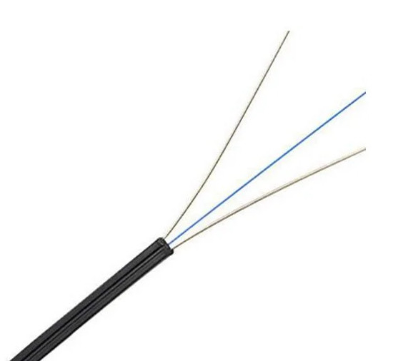 FTTH Drop Cable Indoor 1/2 cores Bow-Type FRP/Steel Μέλος αντοχής