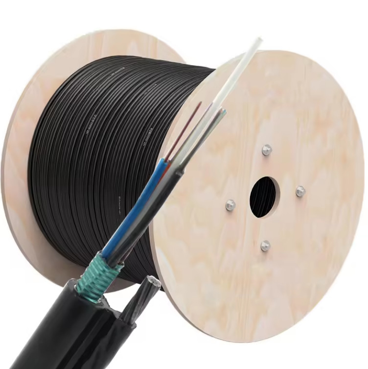 Αεροπορικά πολυπυρηνικά China GYXTC8S 2-12 πυρήνες Single Mode Fiber Optic Cable