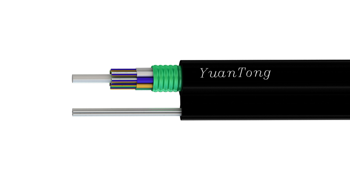 Αεροπορικά πολυπυρηνικά China GYXTC8S 2-12 πυρήνες Single Mode Fiber Optic Cable