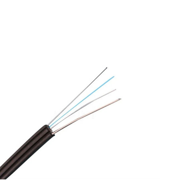 Ατομικά υποστηριζόμενο καλώδιο FTTH οπτικών ινών GJYXCH 1/2 πυρήνες εσωτερικό εξωτερικό