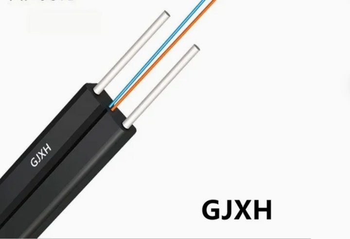 4 πυρήνες εσωτερικό καλώδιο FTTH Drop GJXH/GJXFH