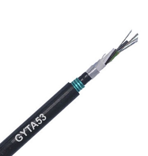 Άμεσο θαμμένο καλώδιο οπτικών ινών GYTA53 με PBT Loose Tube και ≥50dB απώλεια επιστροφής για πυρήνα ανώτερης απόδοσης δικτύου 2-144 πυρήνες