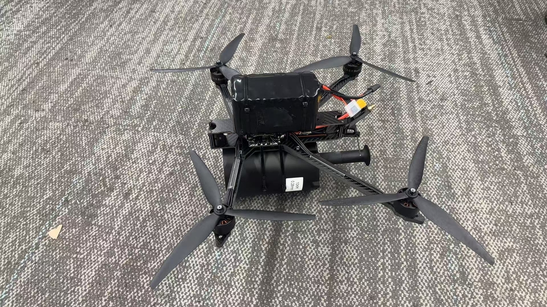 Επαγγελματικό FPV Fiber Quadcopter Drone έτοιμο να πετάξει 30km/rool Υψηλό ελαφρύ βάρος - Υψηλή αντοχή σε τέντωμα - Εσωτερική σε εξωτερική καλωδίωση