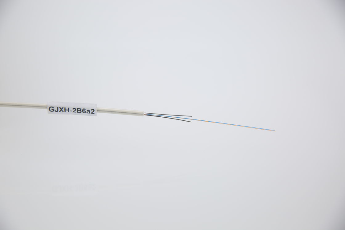 Οπτικό καλώδιο πεταλούδας ενισχυμένο με μέταλλο με εξωτερικό μανδύα LSZH και ίνα ανθεκτική στην κάμψη για καλωδίωση συστημάτων FTTX