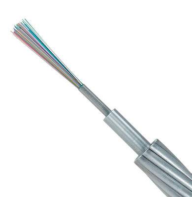Aerial Optical Fiber Ground Wire , 400m 12 Core Opgw Cable In Transmission Line